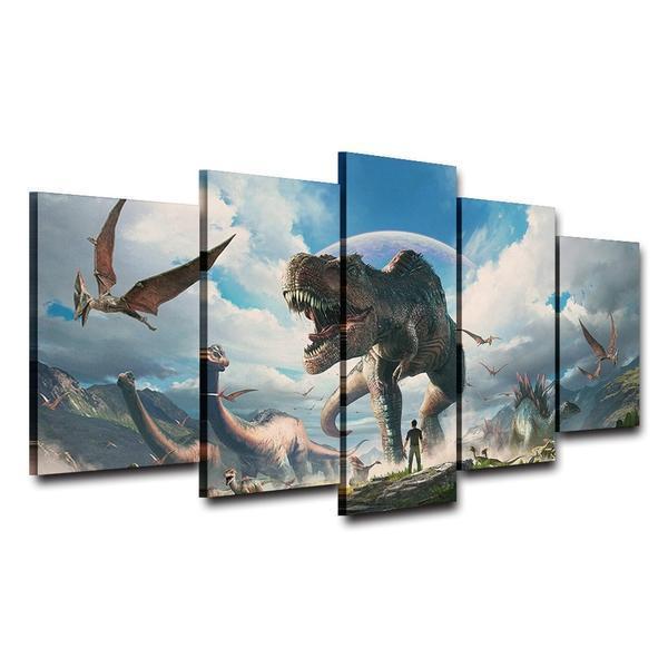 Jurassic Park Dinosaurs 1 Movie Canvas Wall Art