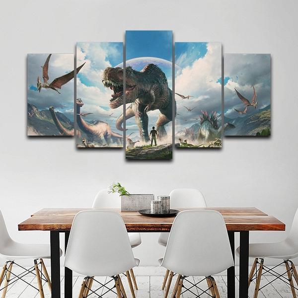 Jurassic Park Dinosaurs 1 Movie Canvas Wall Art