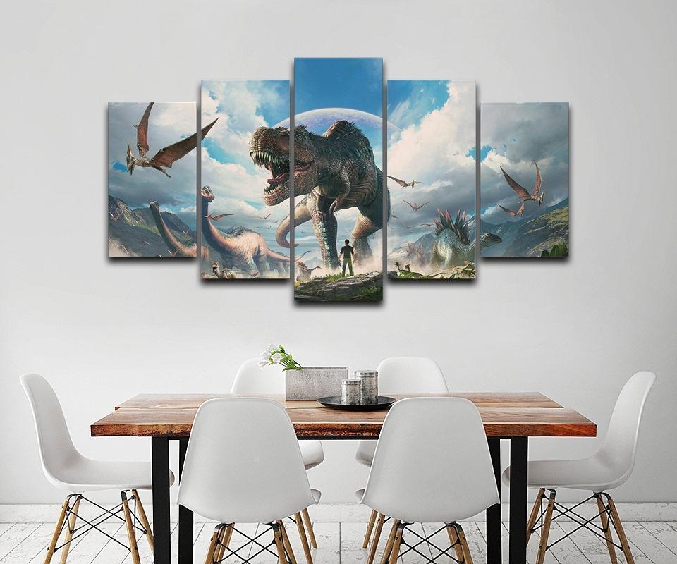 Jurassic Park Dinosaurs Animal Canvas Wall Art