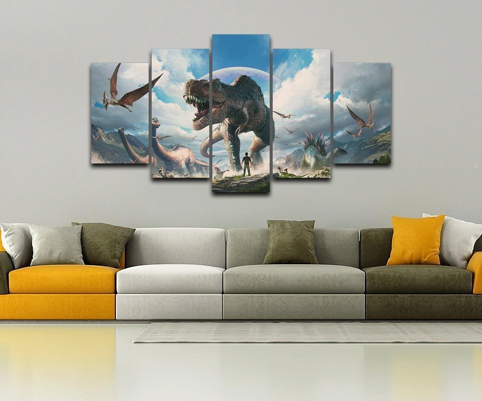 Jurassic Park Dinosaurs Animal Canvas Wall Art
