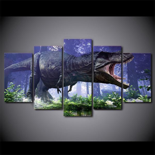Jurassic Park Dinosaurs Movie Canvas Wall Art