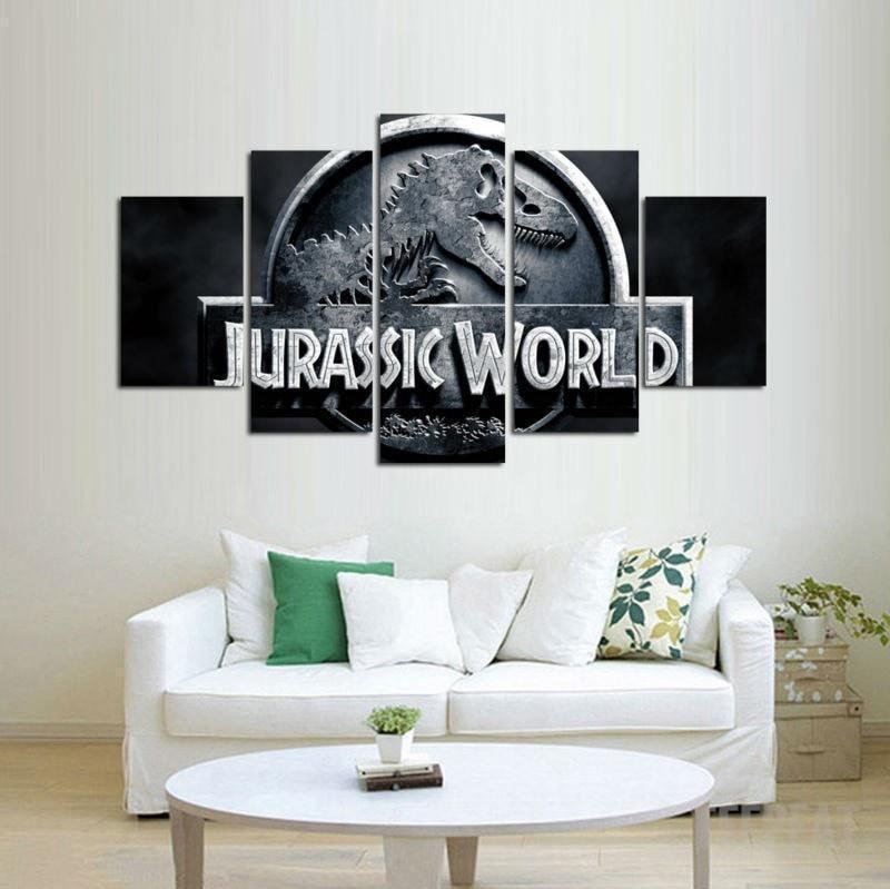 Jurassic Park Movie Canvas Wall Art