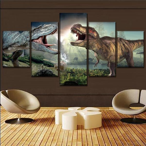 Jurassic World 2 Dinosaurs Movie Canvas Wall Art