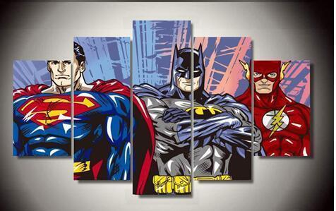 Justice League Comic Poster 1 DC Canvas Wall Art