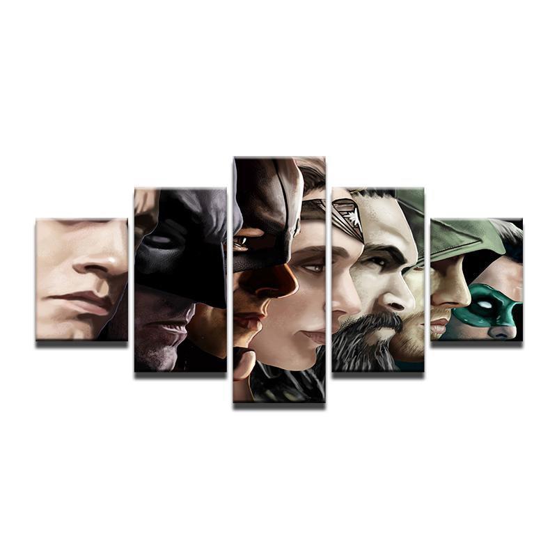 Justice League Poster 11 DC Canvas Wall Art