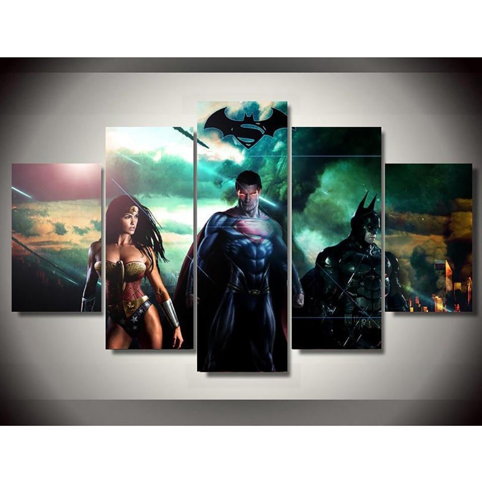 Justice League Poster 12 DC Canvas Wall Art
