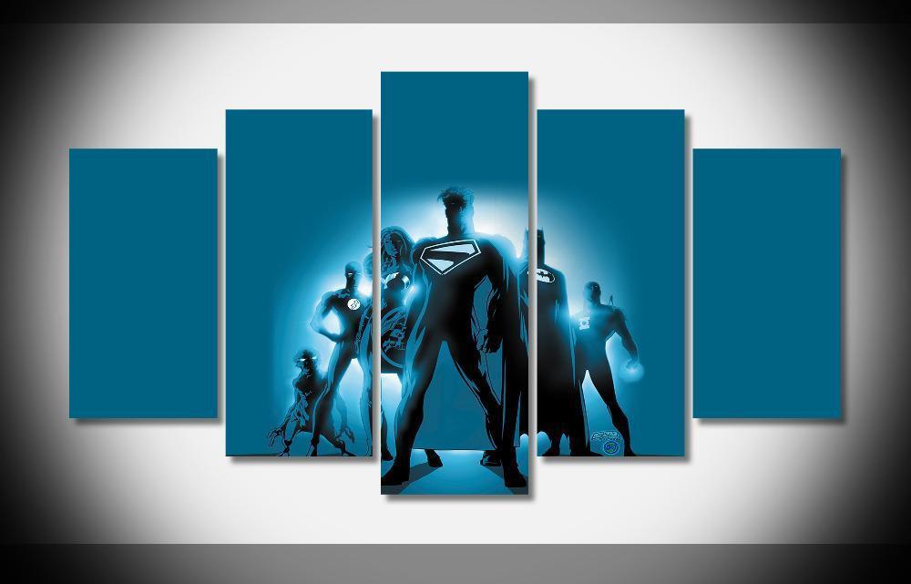 Justice League Poster 13 DC Canvas Wall Art
