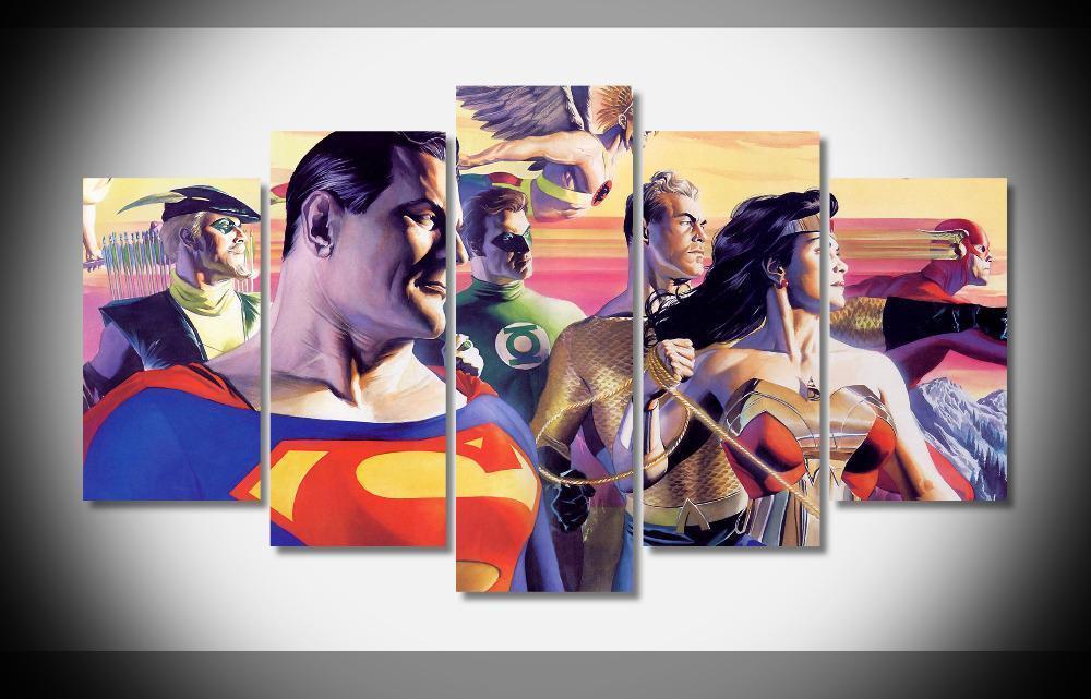 Justice League Poster 14 DC Canvas Wall Art