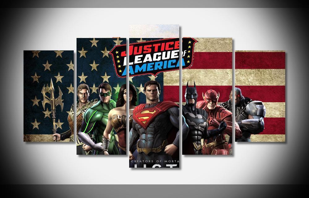 Justice League Poster 15 DC Canvas Wall Art