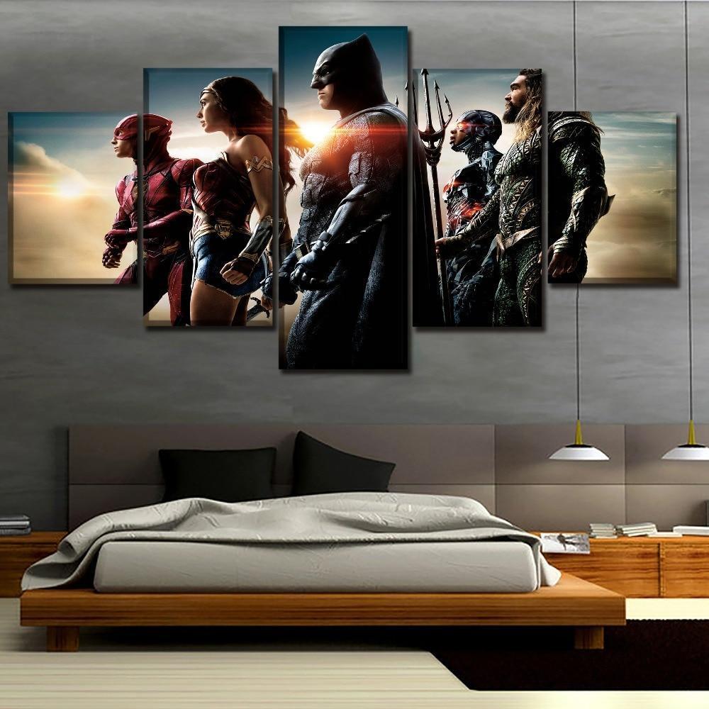 Justice League Poster 7 DC Canvas Wall Art