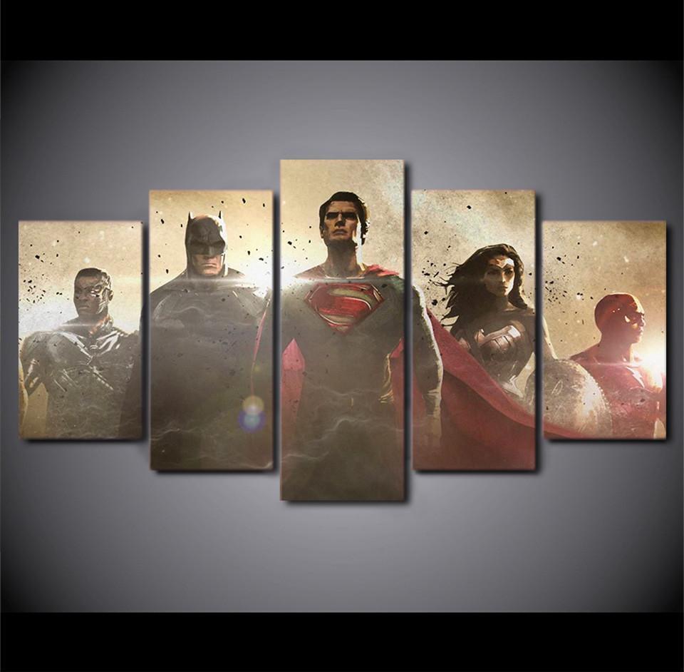 Justice League Poster 8 DC Canvas Wall Art