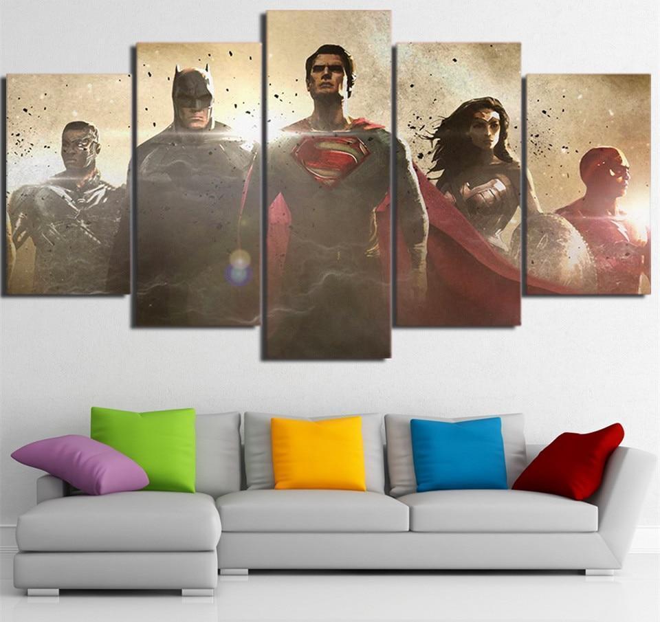 Justice League Poster 8 DC Canvas Wall Art
