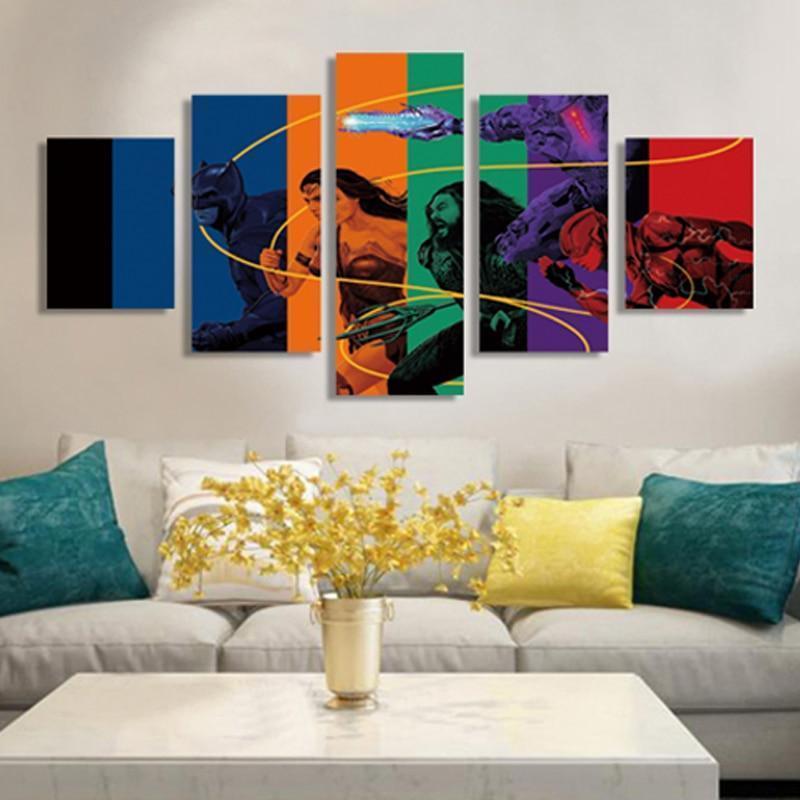 Justice League Poster 9 DC Canvas Wall Art