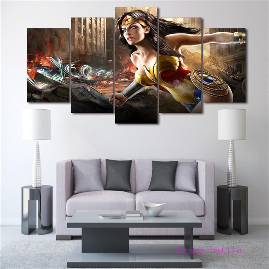Justice League Wonder Woman DC Canvas Wall Art