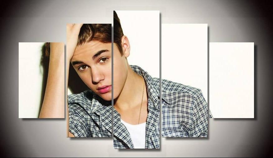 Justin Bieber Celebrity Canvas Wall Art