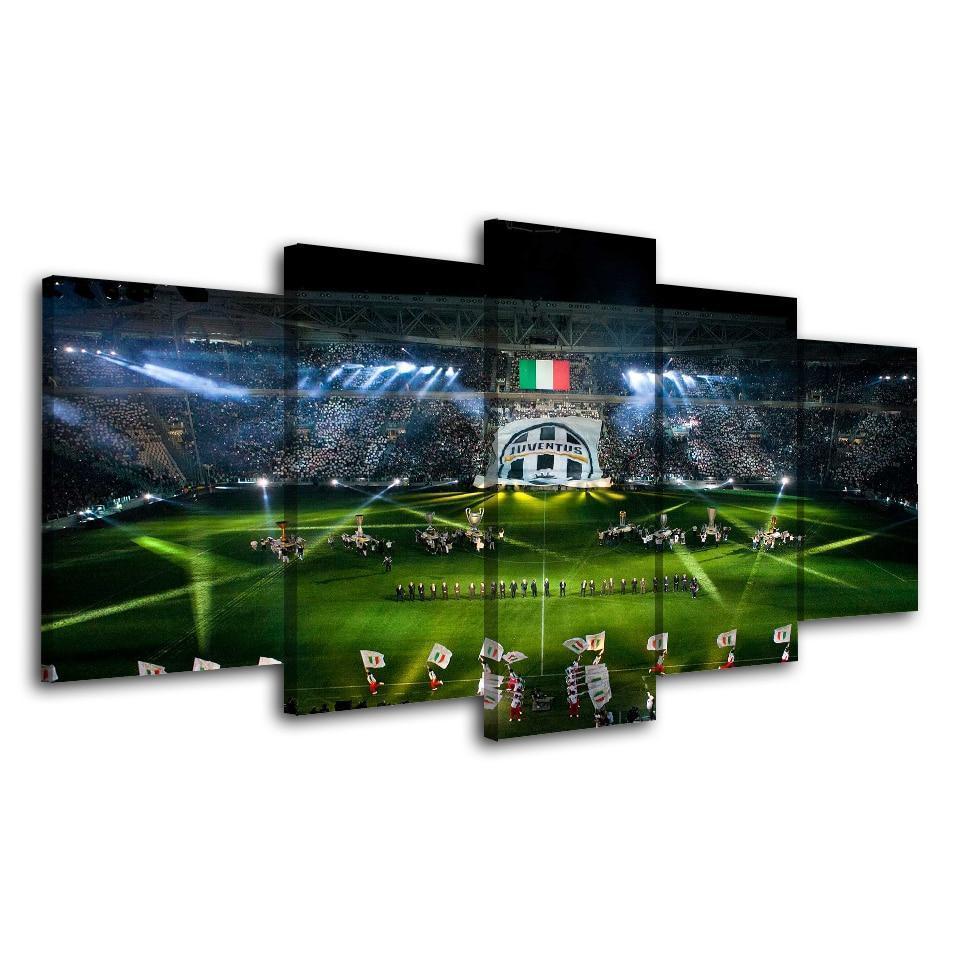 Juventus Allianz Stadium Before The Battle Sport Canvas Wall Art