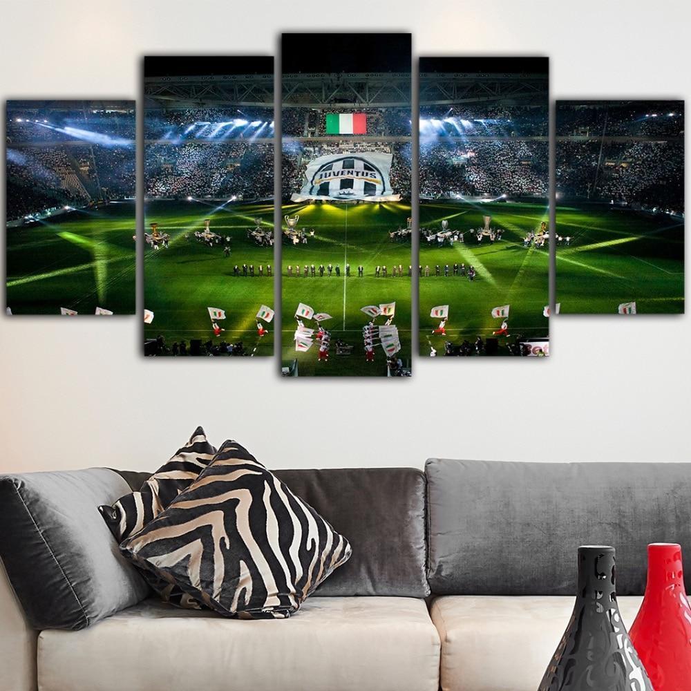 Juventus Allianz Stadium Before The Battle Sport Canvas Wall Art