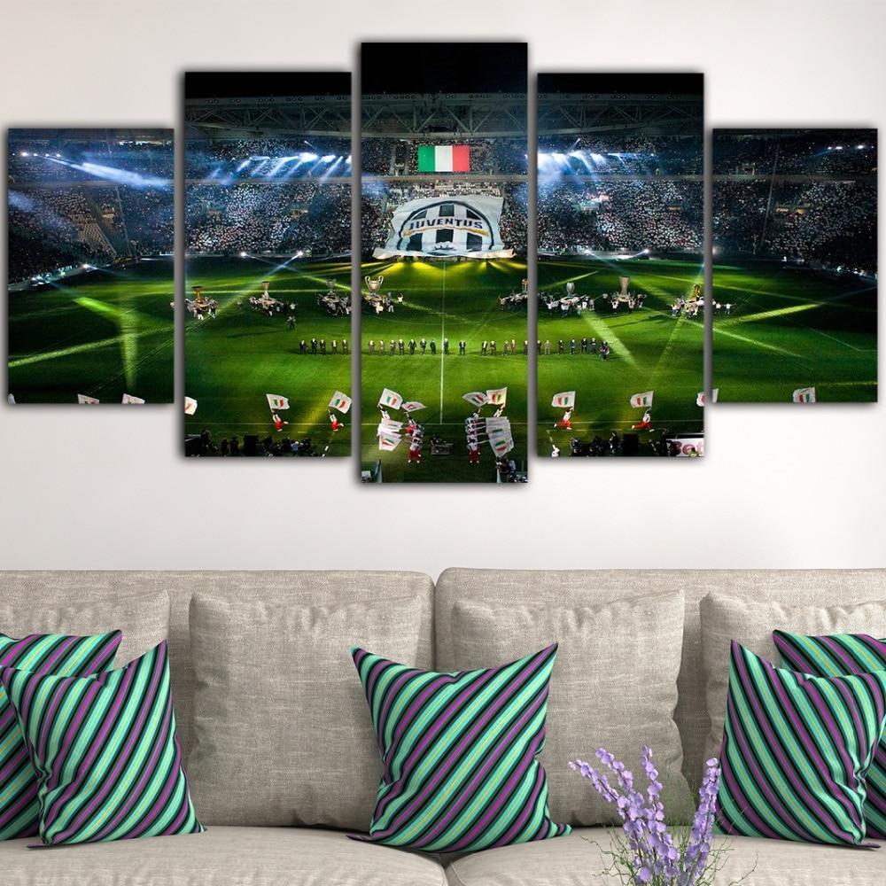 Juventus Allianz Stadium Before The Battle Sport Canvas Wall Art