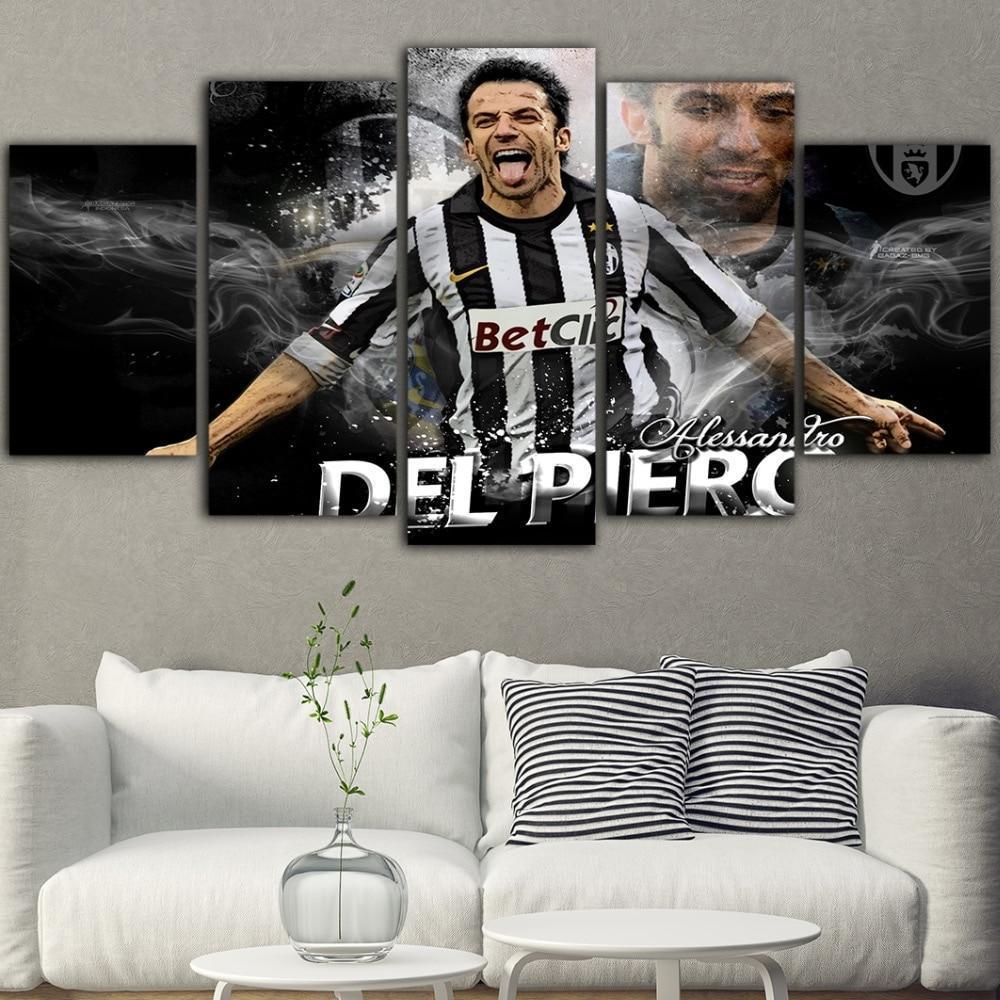 Juventus Del Piero Celebration Sport Canvas Wall Art