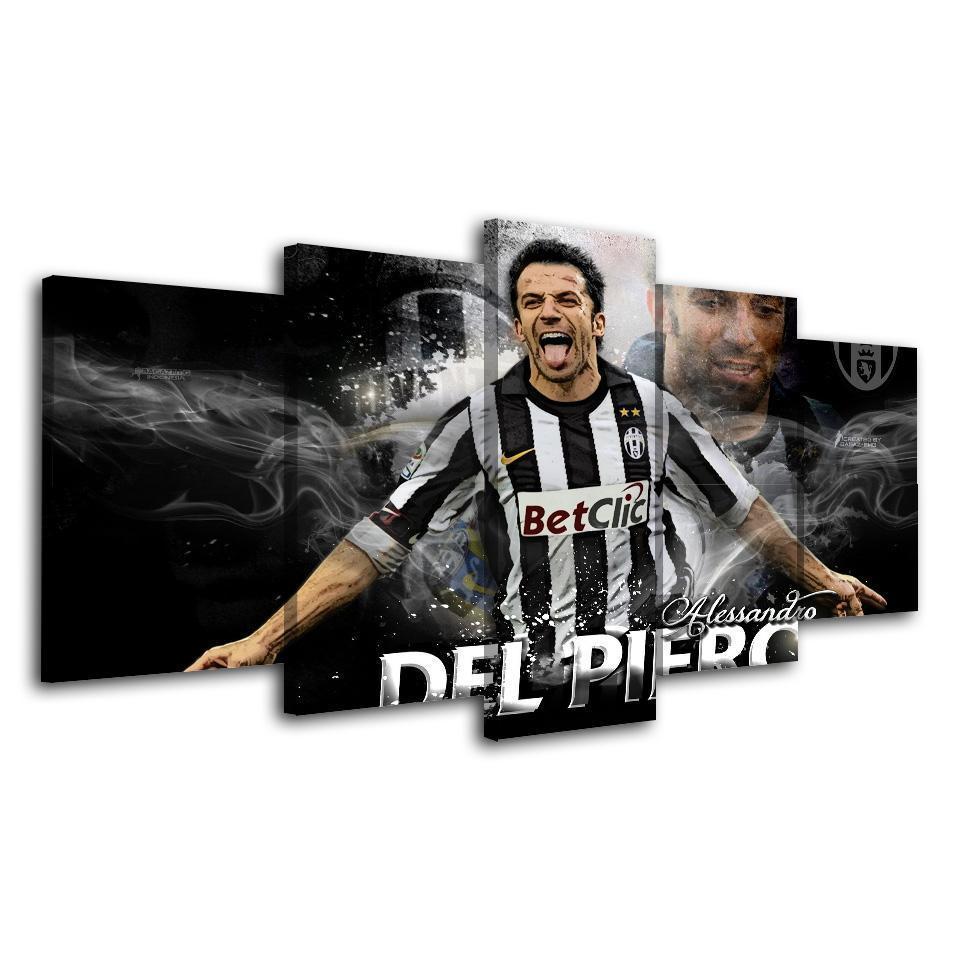 Juventus Del Piero Celebration Sport Canvas Wall Art