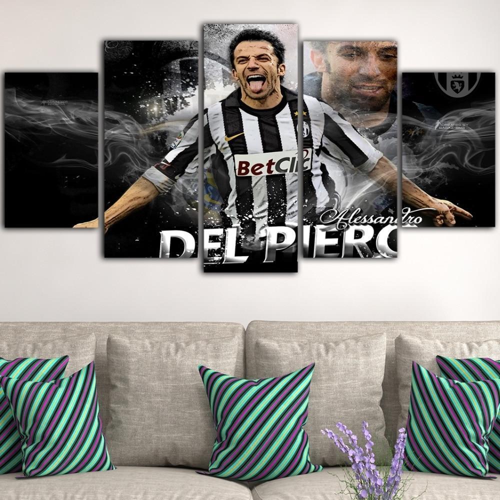 Juventus Del Piero Celebration Sport Canvas Wall Art