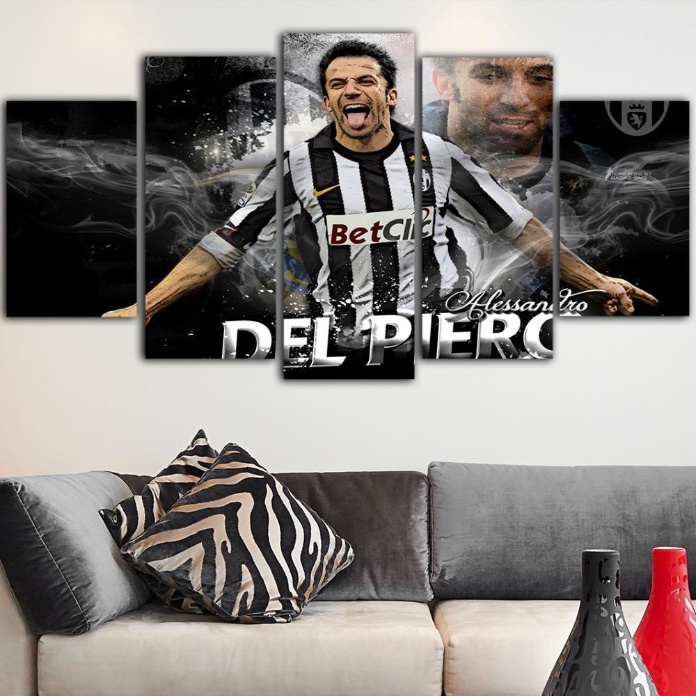 Juventus Del Piero Celebration Sport Canvas Wall Art