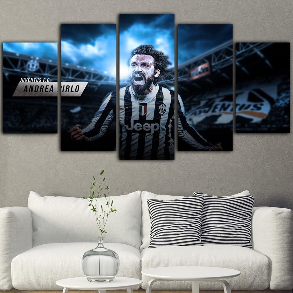 Juventus Legendary Andrea Pirlo Sport Canvas Wall Art