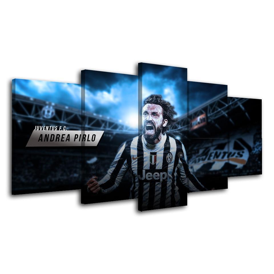 Juventus Legendary Andrea Pirlo Sport Canvas Wall Art