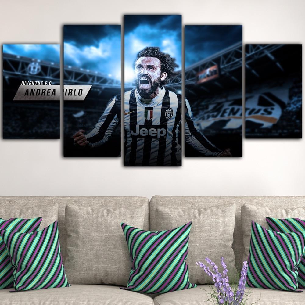Juventus Legendary Andrea Pirlo Sport Canvas Wall Art