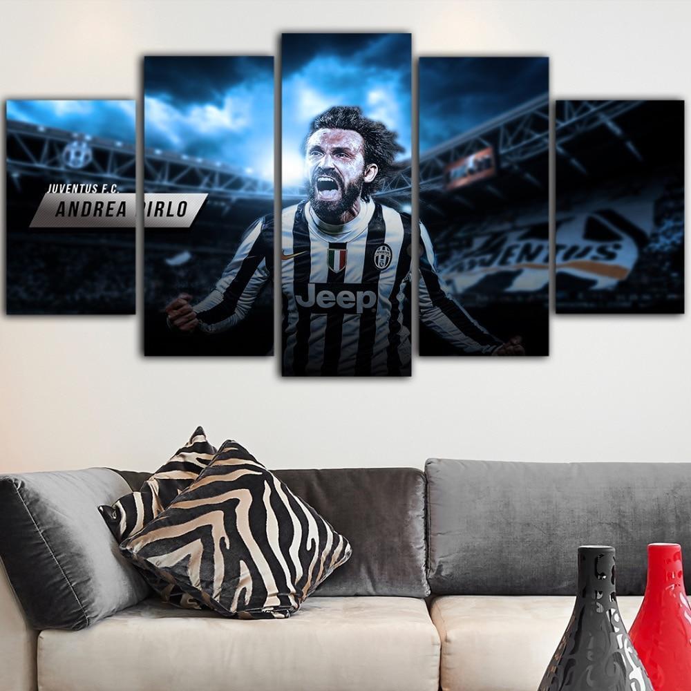 Juventus Legendary Andrea Pirlo Sport Canvas Wall Art