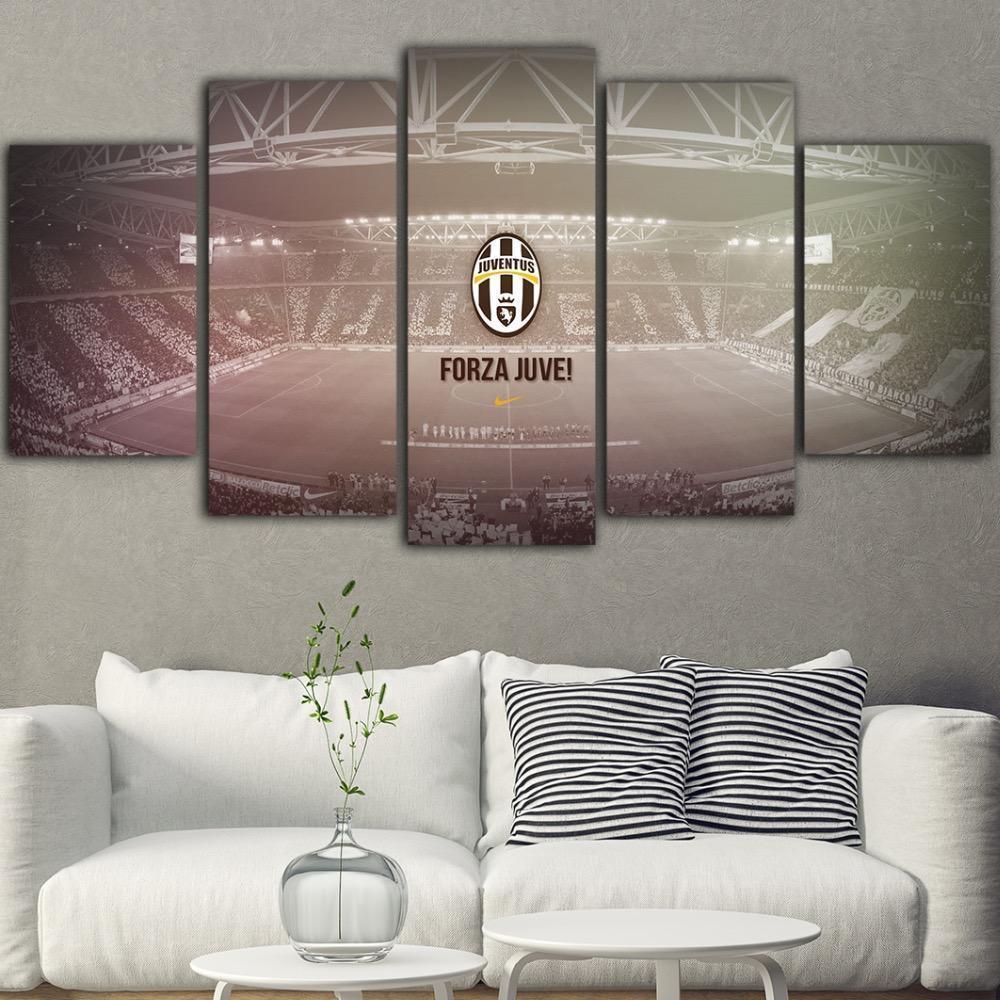 Juventus Logo v2  Sport Canvas Wall Art