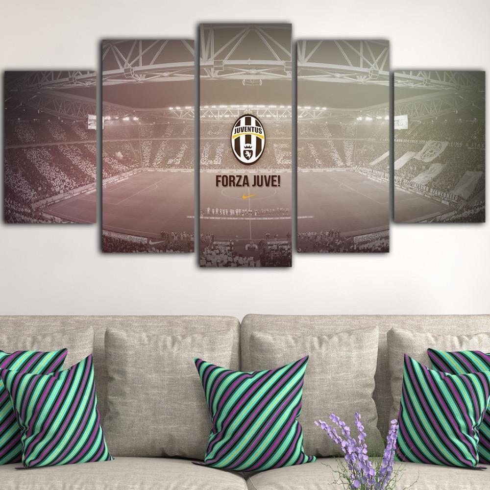 Juventus Logo v2  Sport Canvas Wall Art
