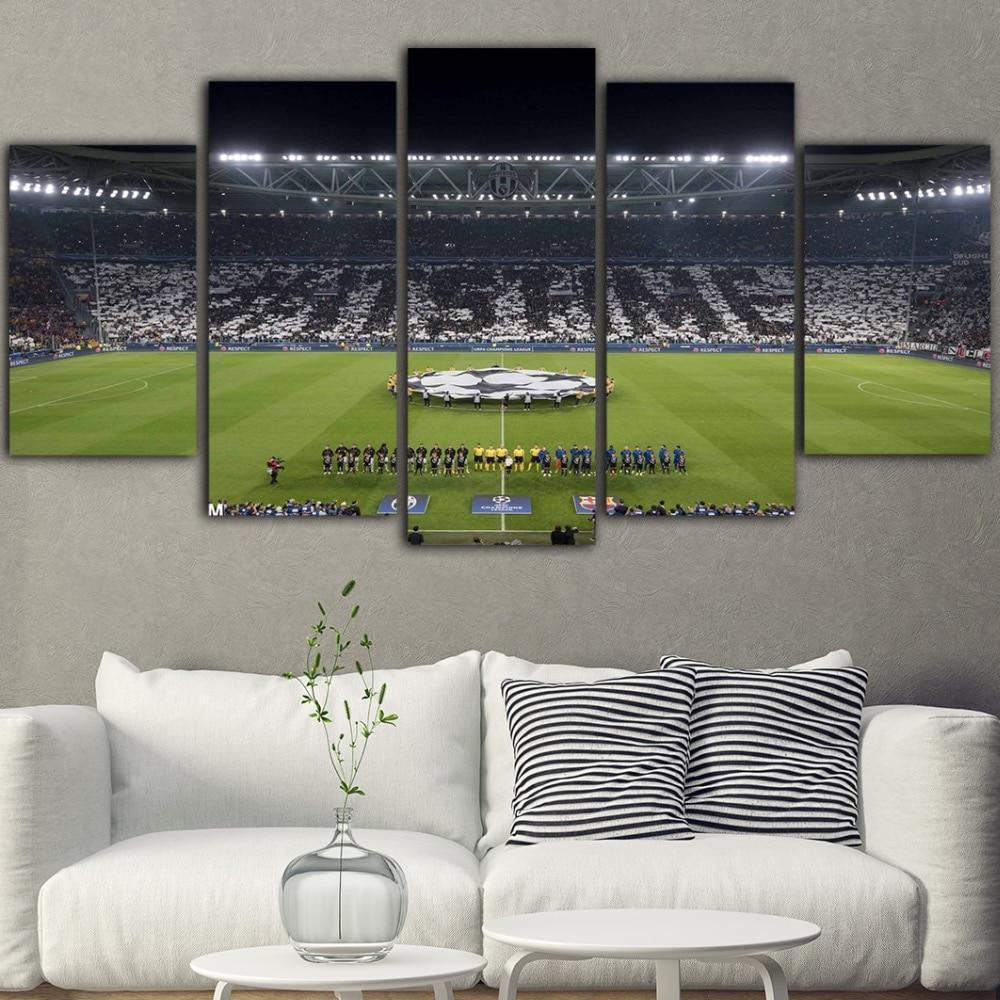 Juventus Stadium Champion League  Sport Canvas Wall Art