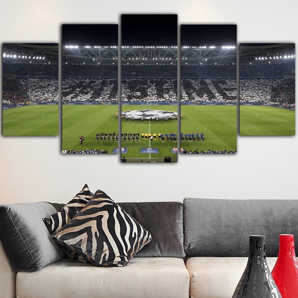 Juventus Stadium Champion League  Sport Canvas Wall Art