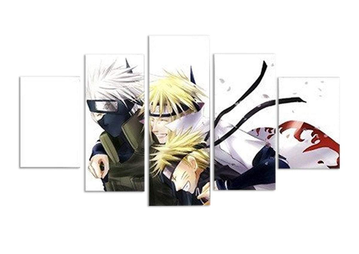 Kakashi And Minato Of Naruto Anime Canvas Wall Art