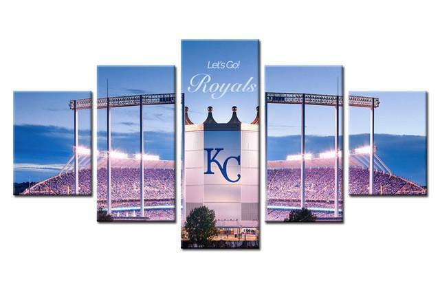 Kansas City Royals Stadium  Baseball Canvas Wall Art