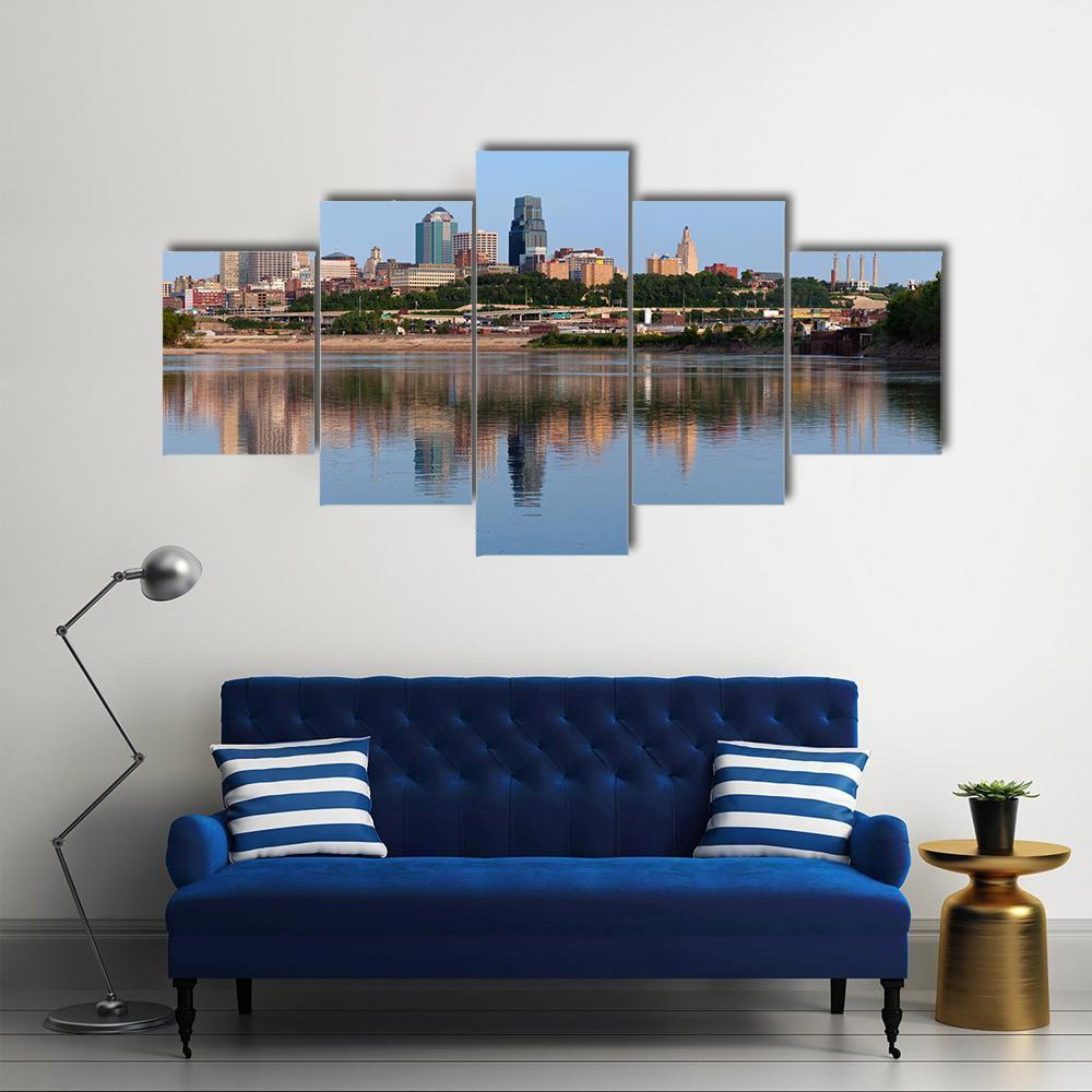 Kansas City Skyline Nature Canvas Wall Art