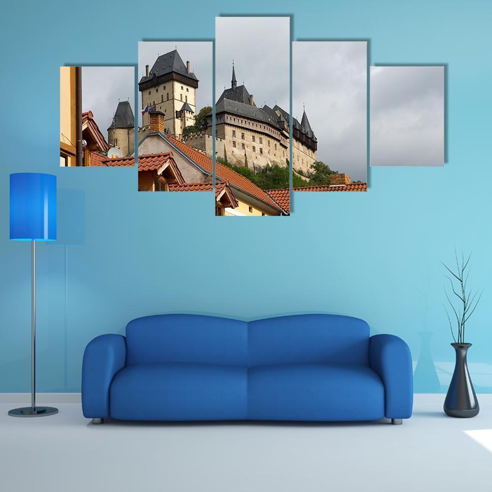 Karlstejn Medieval Castle Nature Canvas Wall Art