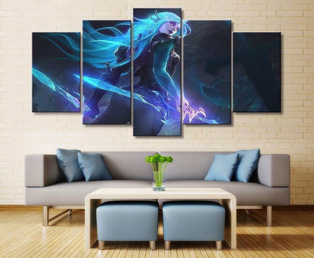 LOL League Of Legends Katarina Game Canvas Wall Art