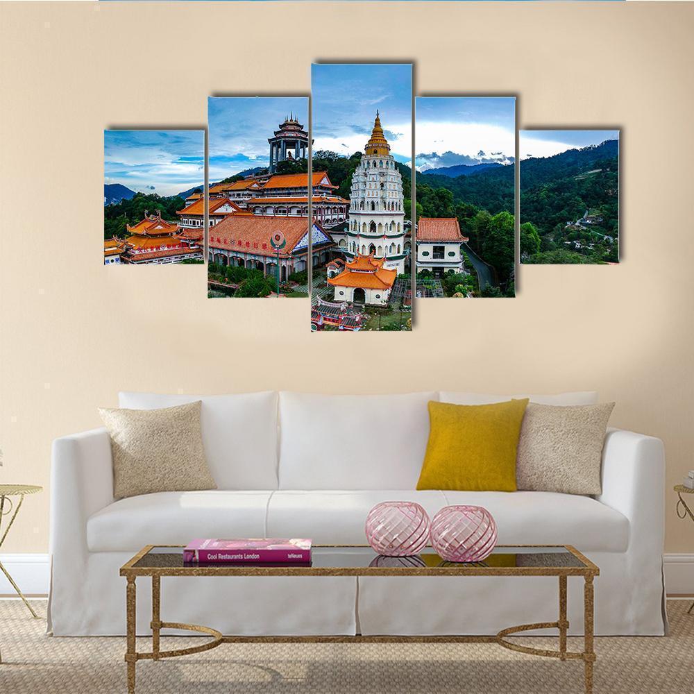 Kek Lok Si Temple In Malaysia Nature Canvas Wall Art