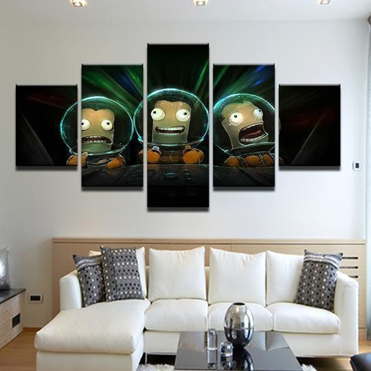 Kerbal Space Program Cartoon Canvas Wall Art