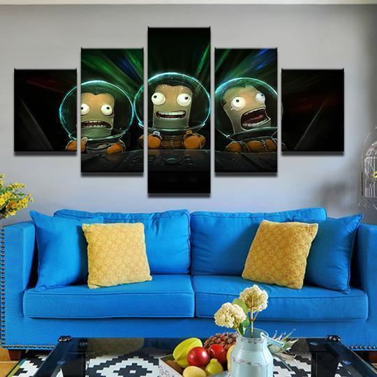 Kerbal Space Program Cartoon Canvas Wall Art