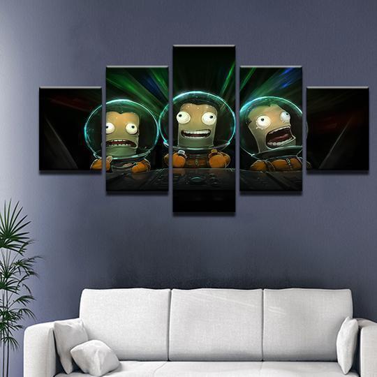 Kerbal Space Program Cartoon Canvas Wall Art