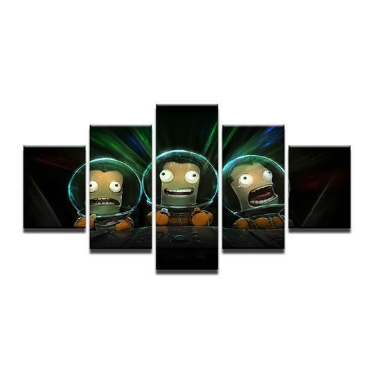 Kerbal Space Program Cartoon Canvas Wall Art
