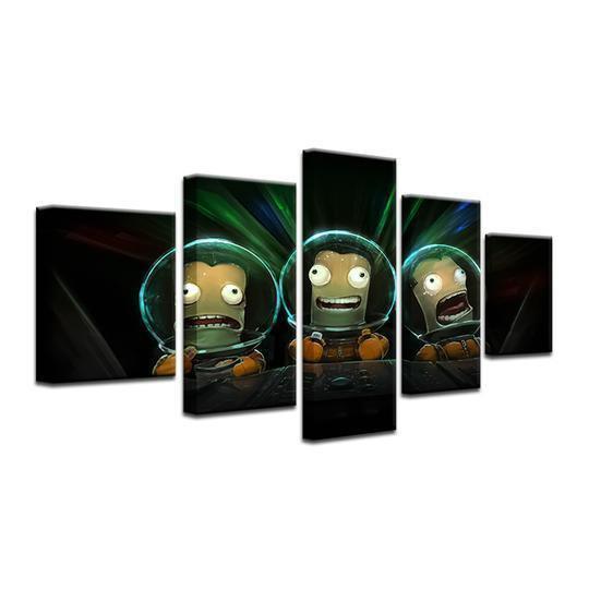 Kerbal Space Program Cartoon Canvas Wall Art