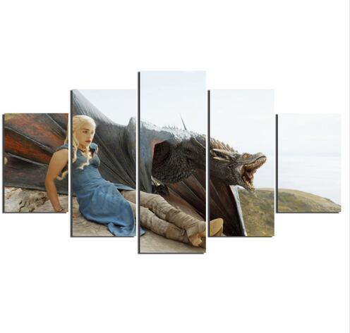 Khaleesi: Mother Of Dragons Movie Canvas Wall Art