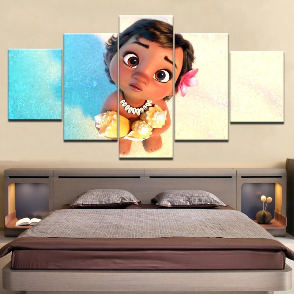 Kids Room Moana Disney Canvas Wall Art