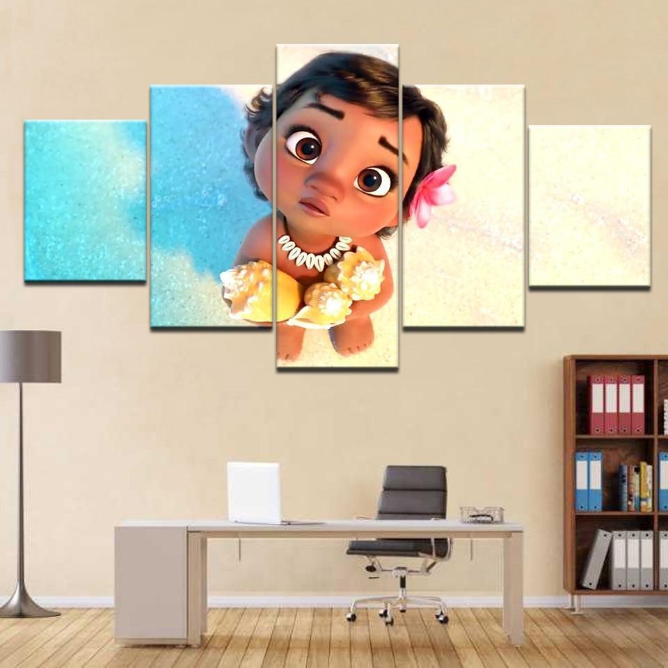 Kids Room Moana Disney Canvas Wall Art