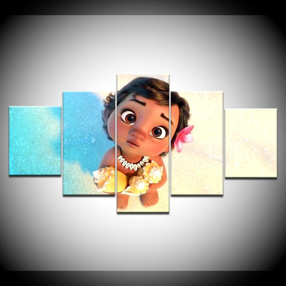 Kids Room Moana Disney Canvas Wall Art
