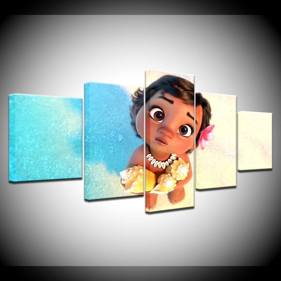 Kids Room Moana Disney Canvas Wall Art